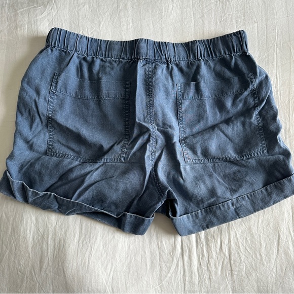 Blue Draw String Waist Shorts - Picture 5 of 7